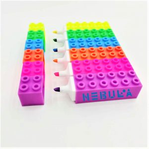 Colorful Building Block Highlighters