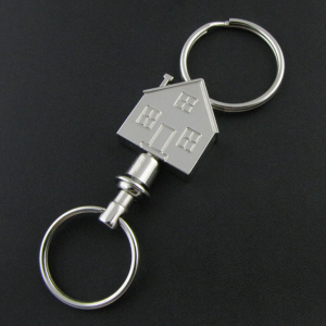 House Shaped 360 Degree Rotational Keychains
